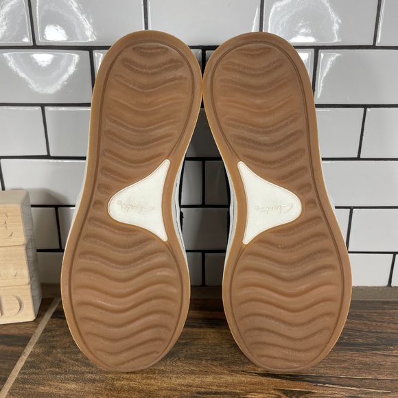 Clarks Cloudsteppers Breeze Step Womens Sz 6.5 Wide Shoes Black Comfort Slip Ons - Picture 8 of 14